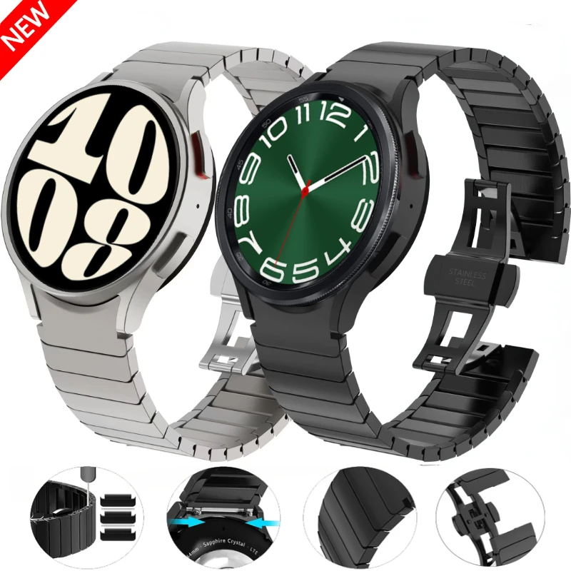 Metal Link Bracelet Strap For Samsung Galaxy Watch 6 4 Classic 47mm 42/46mm 43mm No Gap Wristband Galaxy Watch 7 6 5 4 40mm 44mm
Metal Link Bracelet Strap For Samsung Galaxy Watch 6 4 Classic 47mm 42/46mm 43mm No Gap Wristband Galaxy Watch 7 6 5 4 40mm 44mm