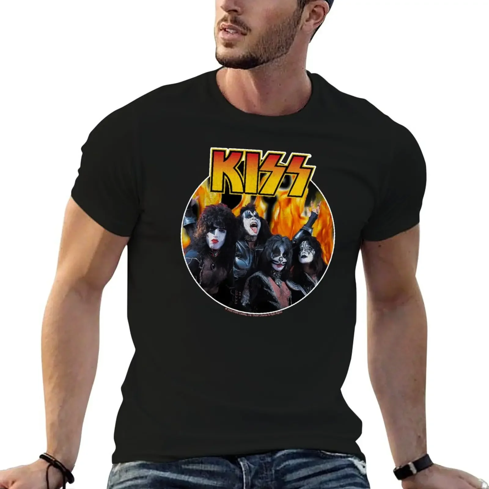 KISS (Fire Band Design) T-Shirt graphic t shirts graphic shirts summer tops luxury t-shirt mens white t shirts
KISS (Fire Band Design) T-Shirt graphic t shirts graphic shirts summer tops luxury t-shirt mens white t shirts