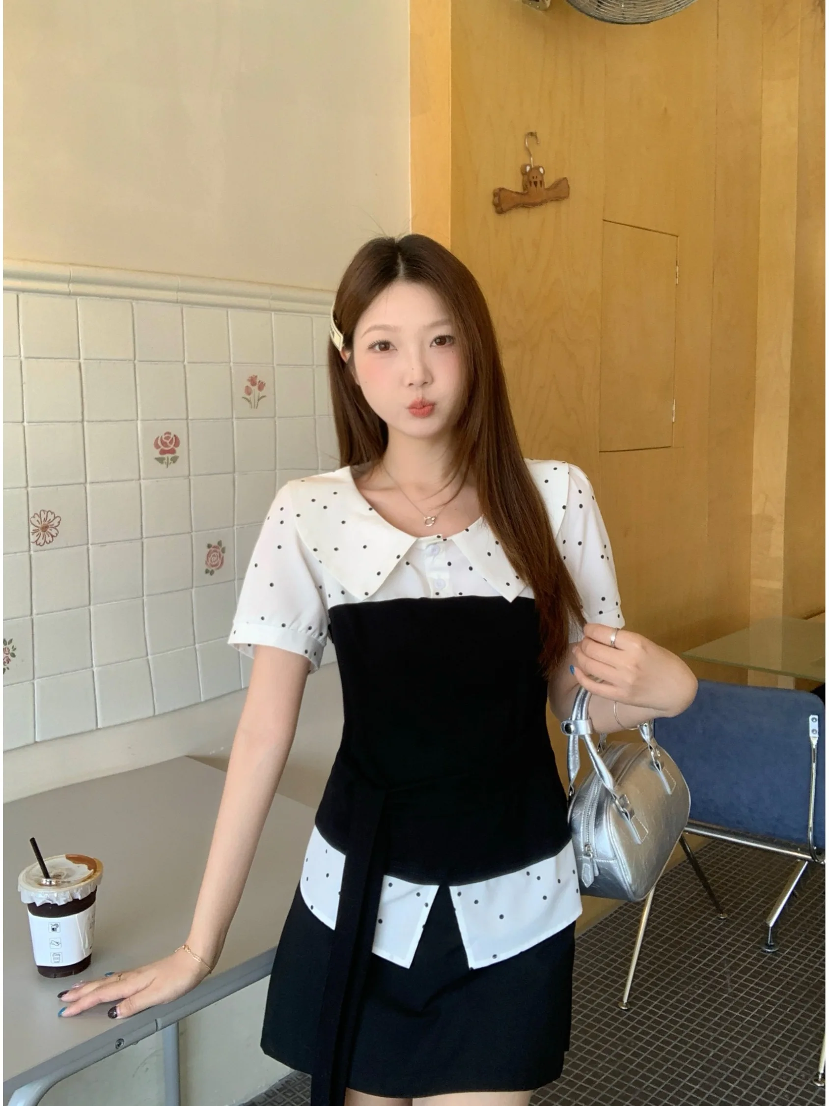 Slimming plus Size Women's T-Shirt Short Sleeve Bow Tie Polka Dot Top Korean Style Commute Fashion Summer Casual Wear
Slimming plus Size Women's T-Shirt Short Sleeve Bow Tie Polka Dot Top Korean Style Commute Fashion Summer Casual Wear