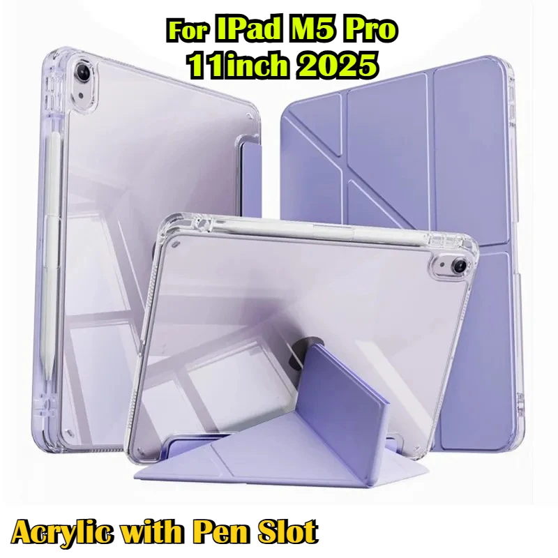 Прозрачный акриловый чехол-подставка для планшетов iPad M4, M5, Pro, Air 8, 11, 13, 7, 6, 5, A19, 12-го поколения, A16, 10-го поколения, 10.9, 10.5, 10.2, 9.7 с Y-образным сложением
Прозрачный акриловый чехол-подставка для планшетов iPad M4, M5, Pro, Air 8, 11, 13, 7, 6, 5, A19, 12-го поколения, A16, 10-го поколения, 10.9, 10.5, 10.2, 9.7 с Y-образным сложением