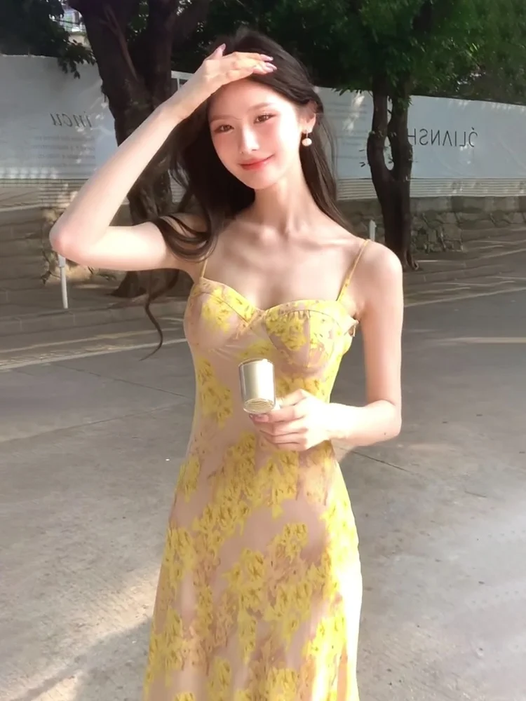 Yellow Floral Print Slimming Summer Dress Uomoi STAZF7 Vacation Style off Shoulder Long Skirt for plus Size Women City Commut...
Yellow Floral Print Slimming Summer Dress Uomoi STAZF7 Vacation Style off Shoulder Long Skirt for plus Size Women City Commut...