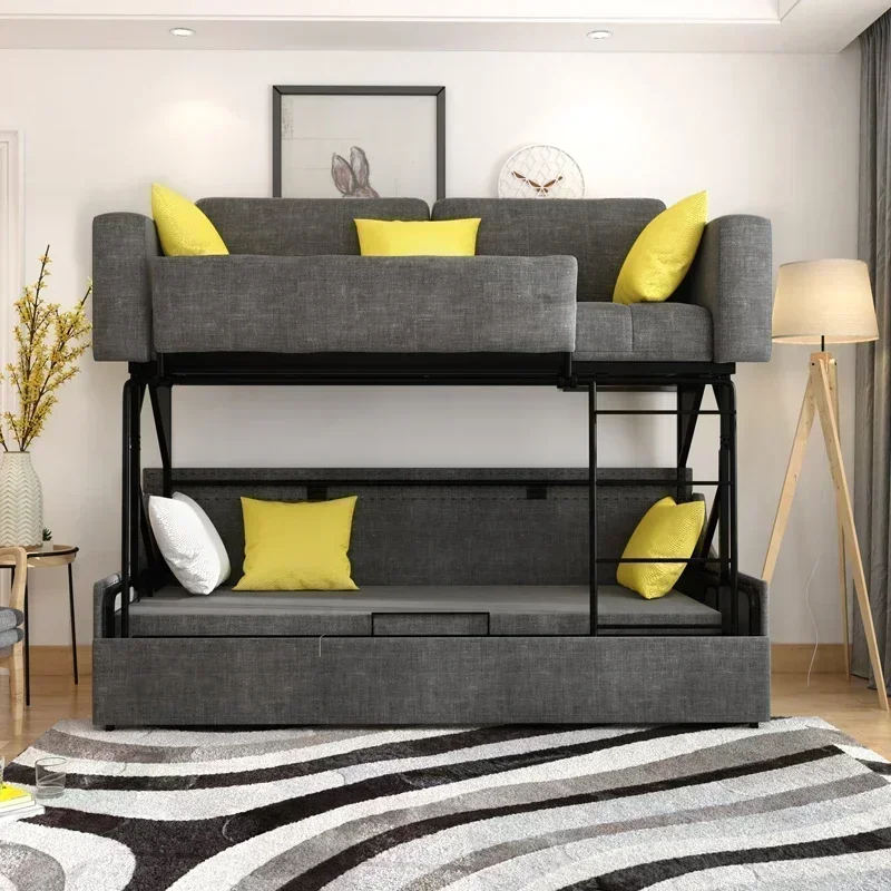 Sofa Bed Smart Furniture Bunk Bed Foldable Multifunctional Fabric Dual-Use Bunk Bed Double Bedroom Guest
Sofa Bed Smart Furniture Bunk Bed Foldable Multifunctional Fabric Dual-Use Bunk Bed Double Bedroom Guest