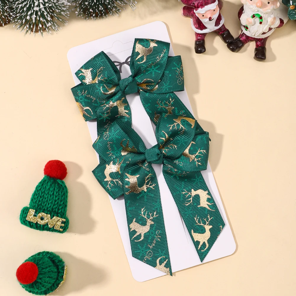 2pcs/set Baby Girls Christmas Bow Hair Clips Simple Cheer up Ponytail Hairpins Fashion Barrettes Headwear Hair Accessories
2pcs/set Baby Girls Christmas Bow Hair Clips Simple Cheer up Ponytail Hairpins Fashion Barrettes Headwear Hair Accessories