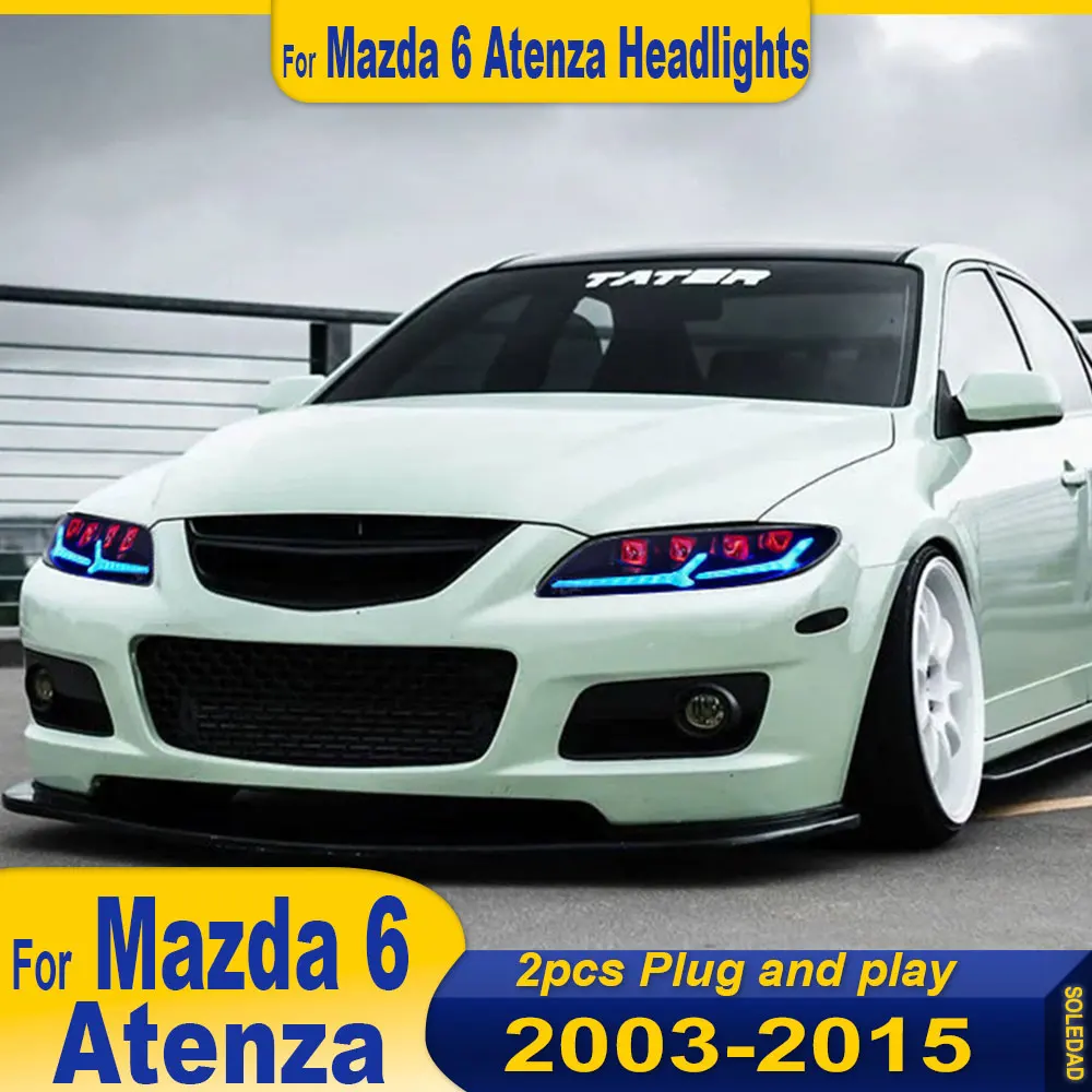 Car Front Lamp For Mazda 6 2003 2004 2005 2006-2015 Modified LED Head Lamp Styling Dynamic Turn Signal Lens Auto Automotive
Car Front Lamp For Mazda 6 2003 2004 2005 2006-2015 Modified LED Head Lamp Styling Dynamic Turn Signal Lens Auto Automotive