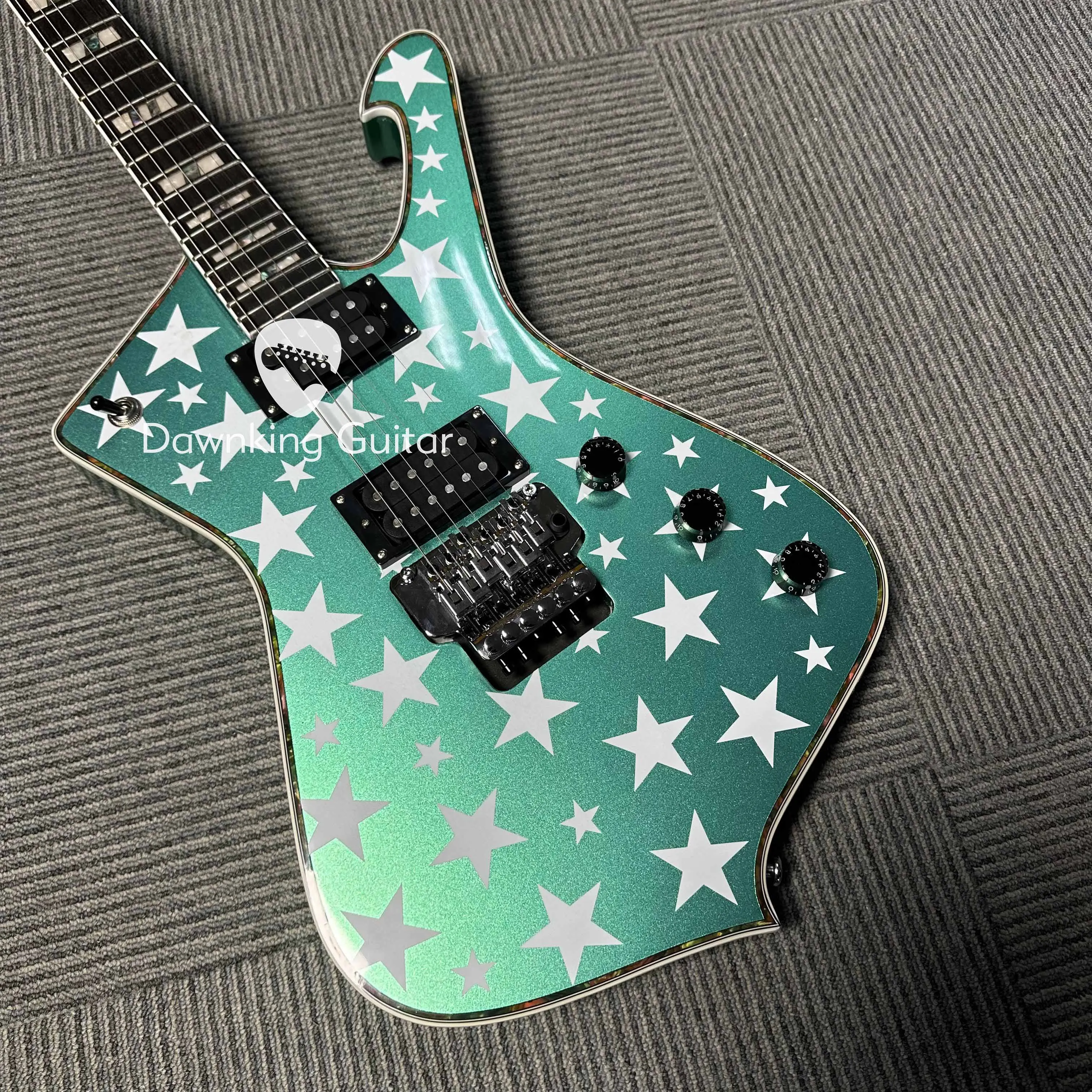Right Handed Green Iceman Electric Guitar 6 String 2H Pickups Chrome Hardware free shipping
Right Handed Green Iceman Electric Guitar 6 String 2H Pickups Chrome Hardware free shipping