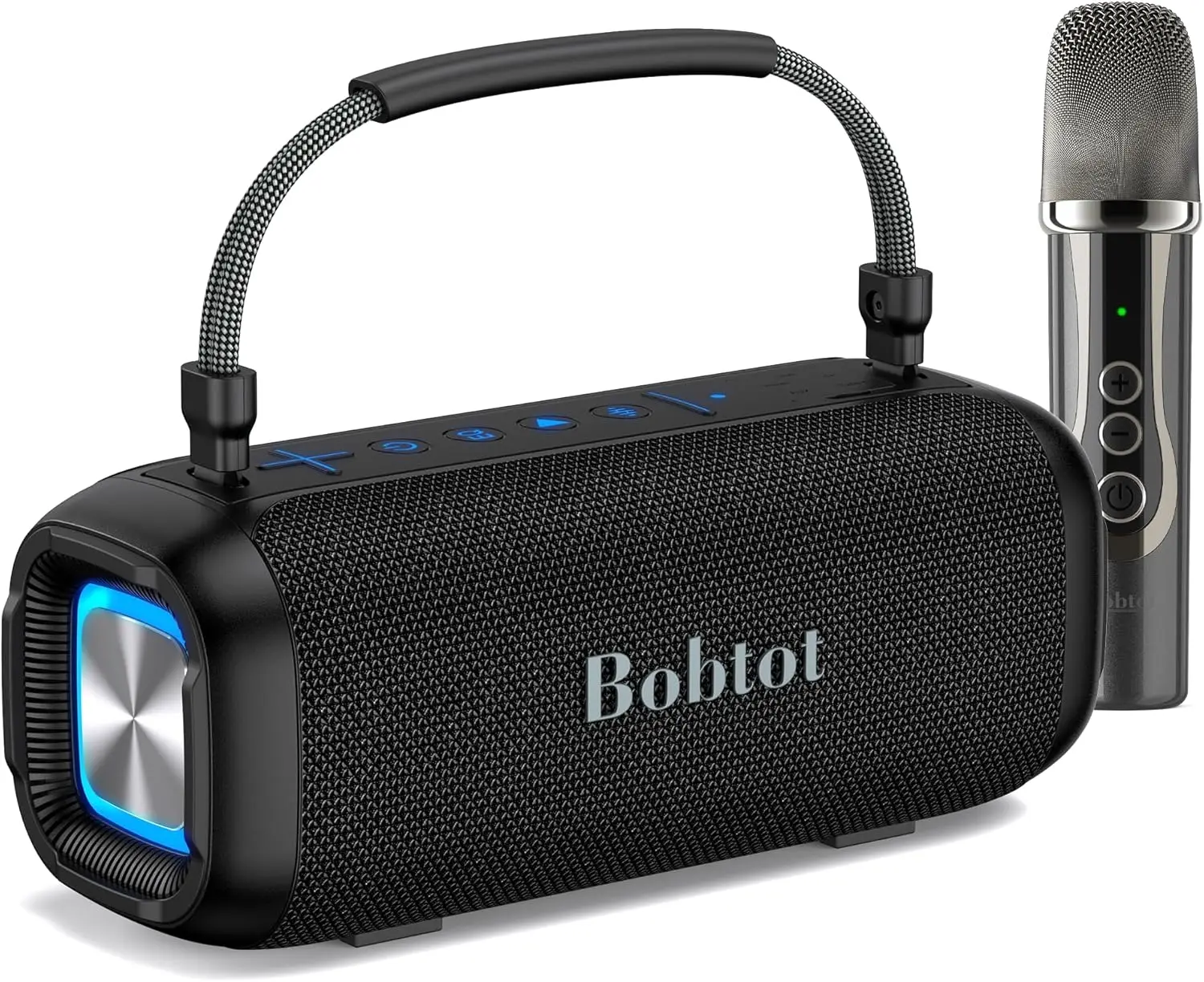 Портативная караоке-система с Bluetooth-колонкой, микрофоном, тремя уровнями эха, режимами для дома и улицы, водонепроницаемостью IPX6, BT 5.3
Портативная караоке-система с Bluetooth-колонкой, микрофоном, тремя уровнями эха, режимами для дома и улицы, водонепроницаемостью IPX6, BT 5.3