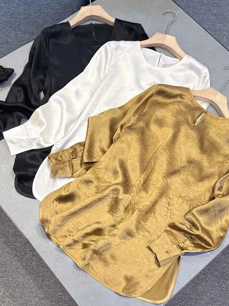 Extra Large Size 300 Pounds Mid-Length Sleeve T-Shirt Women's Loose Folded Spring Autumn High-End Feeling Top Korean Style Co...
Extra Large Size 300 Pounds Mid-Length Sleeve T-Shirt Women's Loose Folded Spring Autumn High-End Feeling Top Korean Style Co...