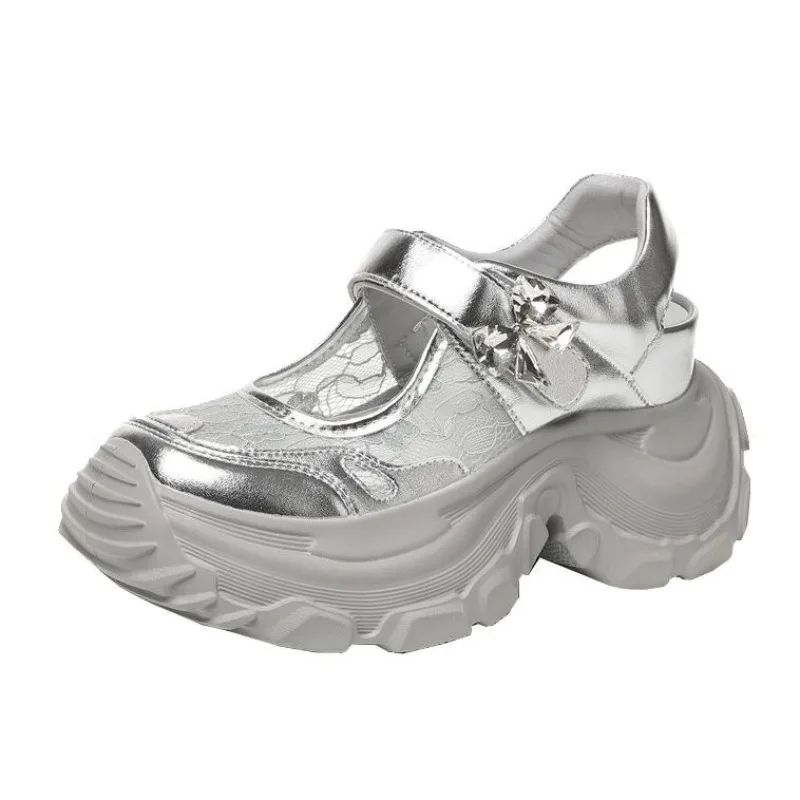 8.5CM Air Mesh Synthetic Leather Sandals Platform Wedge Flats Women Spring Summer Hollow Hook Summer Sandals Fashion Women Shoes
8.5CM Air Mesh Synthetic Leather Sandals Platform Wedge Flats Women Spring Summer Hollow Hook Summer Sandals Fashion Women Shoes