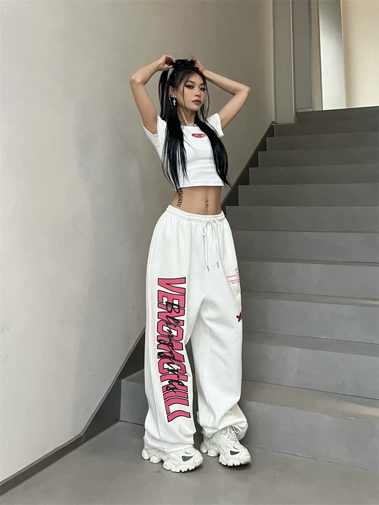 Winter street dance hiphop casual pants sports loose plus velvet large print wide-leg trousers
Winter street dance hiphop casual pants sports loose plus velvet large print wide-leg trousers