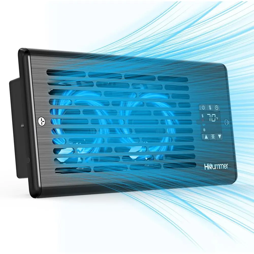 10 x 4 Floor Register with 10-Speed Vent, Temperature Sensor, 150 CFM Airflow, Enhances HVAC Efficiency, Remote Included
10 x 4 Floor Register with 10-Speed Vent, Temperature Sensor, 150 CFM Airflow, Enhances HVAC Efficiency, Remote Included