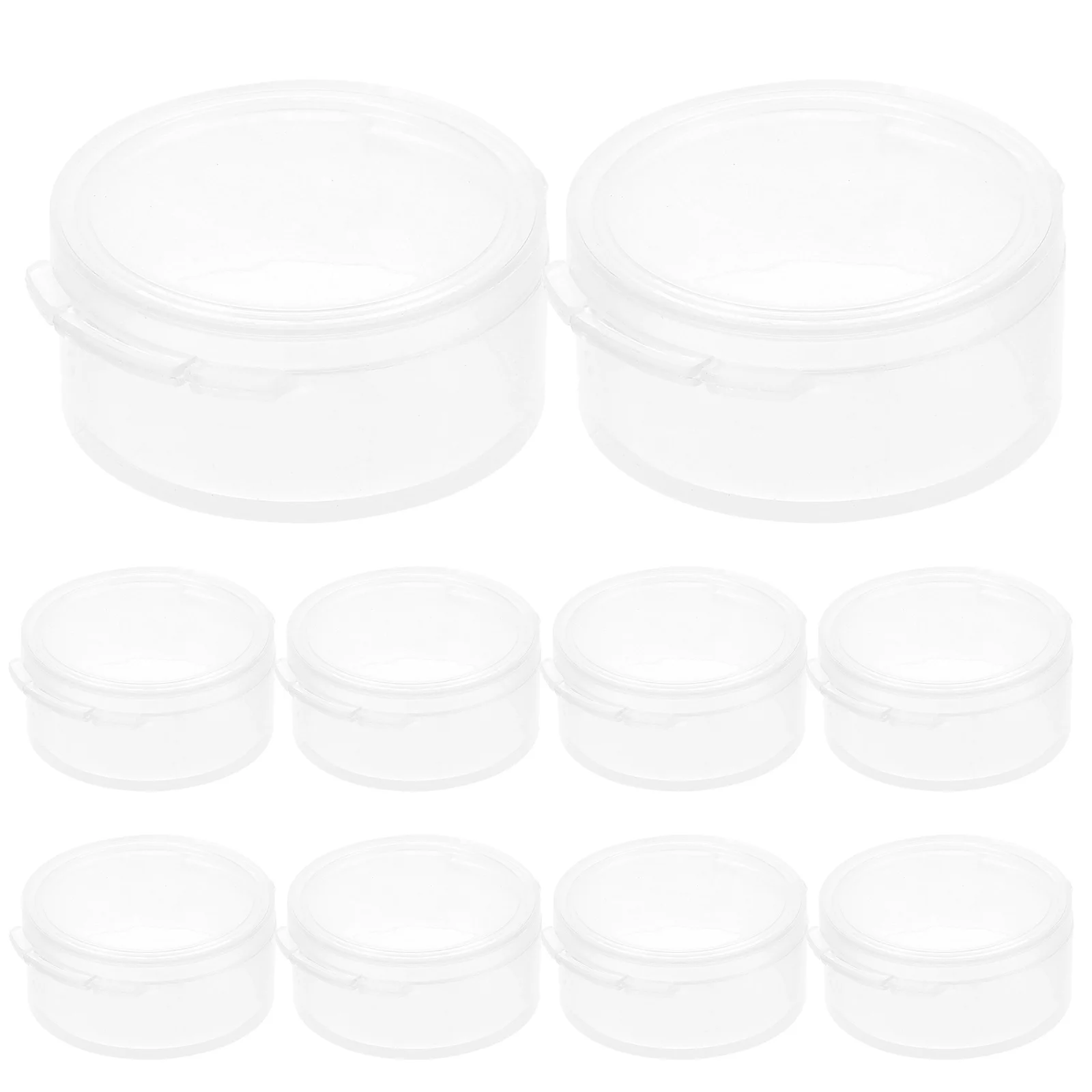 10pcs Earplug Storage Box Transparent Round Plastic Container For Jewelry Candy Cosmetics Party Favors Pp With Cover
10pcs Earplug Storage Box Transparent Round Plastic Container For Jewelry Candy Cosmetics Party Favors Pp With Cover