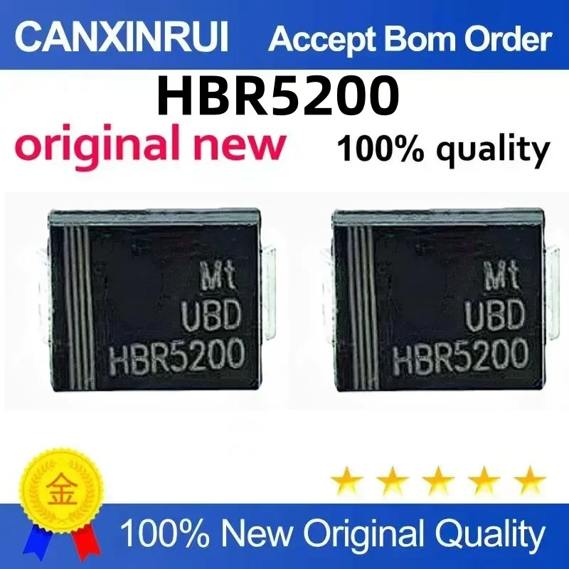 (5-100 pieces) Brand new original HBR5200 5A200V surface mount Schottky diode DO-214AB
(5-100 pieces) Brand new original HBR5200 5A200V surface mount Schottky diode DO-214AB