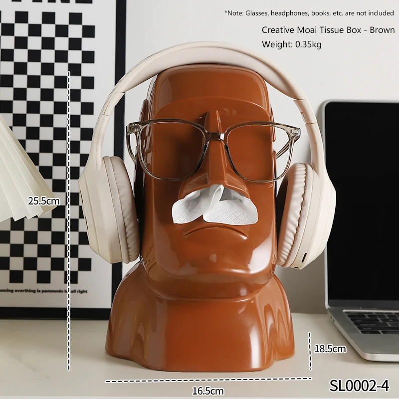 Многофункциональный декоративный органайзер Miniso: креативная статуэтка Моаи, коробка для салфеток, подставка для очков и наушников, украшение для дома
Многофункциональный декоративный органайзер Miniso: креативная статуэтка Моаи, коробка для салфеток, подставка для очков и наушников, украшение для дома