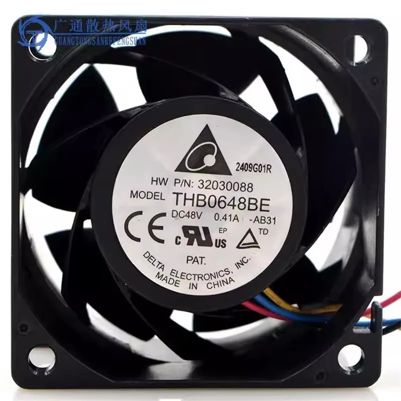 Original 60 * 60 * 38MM 6CM 48V 0.41A THB0648BE Industrial Computer Server Cooling Fan
Original 60 * 60 * 38MM 6CM 48V 0.41A THB0648BE Industrial Computer Server Cooling Fan