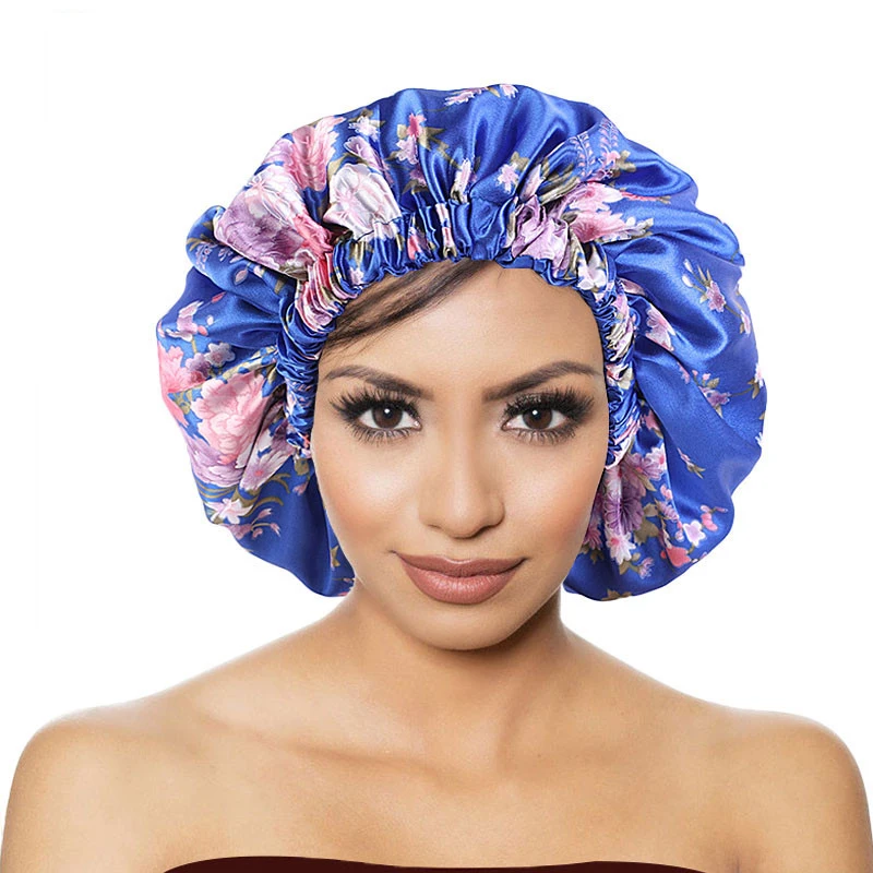 Satin Night Sleep Women Flower Print Elastic Cap Hair Care Bonnet Head Wrap Sleep Head Scarf Cover Beanies Hair Loss Hat Turban
Satin Night Sleep Women Flower Print Elastic Cap Hair Care Bonnet Head Wrap Sleep Head Scarf Cover Beanies Hair Loss Hat Turban