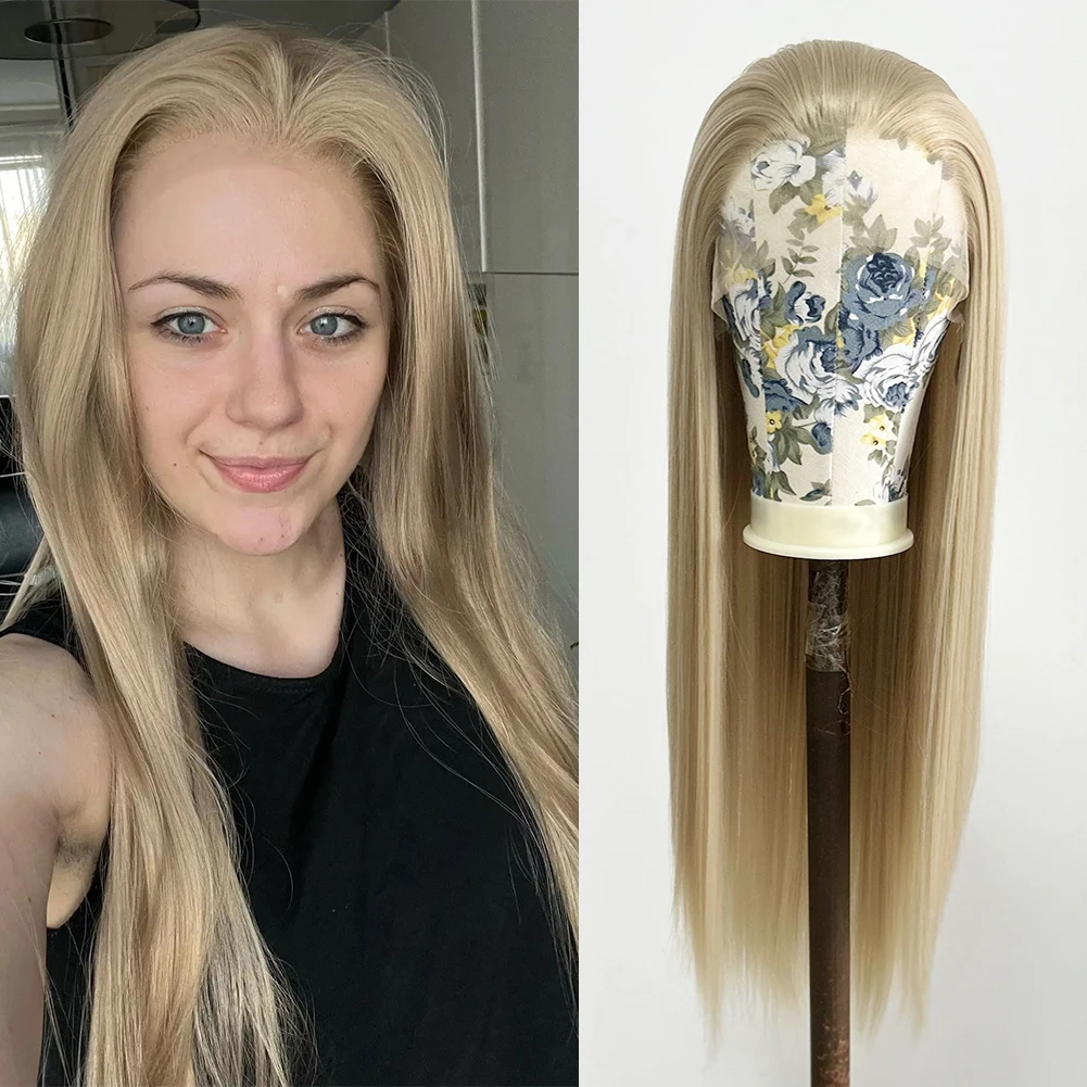 AIMEYA Ash Blonde 13*4 Lace Front Wig Straight Wigs for Women Synthetic Hair Lace Wigs Natural Hairline Synthetic Long Wigs
AIMEYA Ash Blonde 13*4 Lace Front Wig Straight Wigs for Women Synthetic Hair Lace Wigs Natural Hairline Synthetic Long Wigs