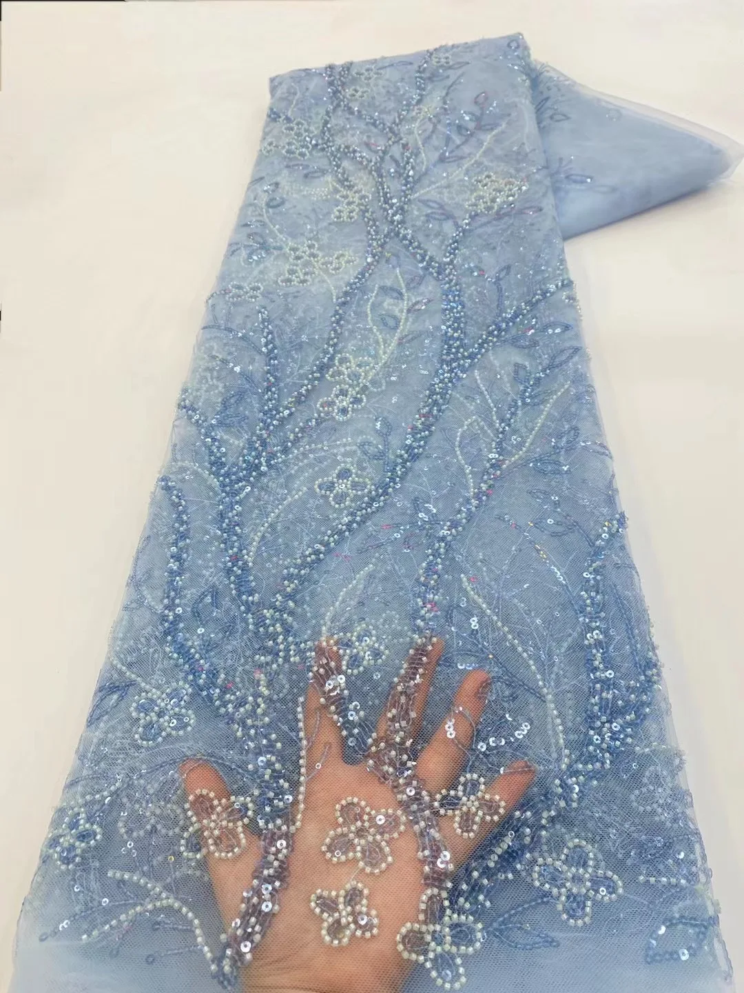 2023 Luxury French Tulle Net Lace with Sequins and Beads African Nigerian Wine Embroidered Lace Fabric for Evening Dress VXZ5709
2023 Luxury French Tulle Net Lace with Sequins and Beads African Nigerian Wine Embroidered Lace Fabric for Evening Dress VXZ5709