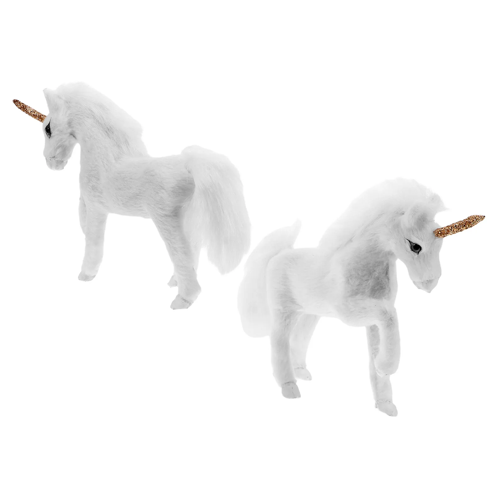 2Pcs Standing Unicorn Ornament Realistic Design Soft Tactile Faux Wool PVC Mini Animal Decoration for Living Room Office Themed
2Pcs Standing Unicorn Ornament Realistic Design Soft Tactile Faux Wool PVC Mini Animal Decoration for Living Room Office Themed