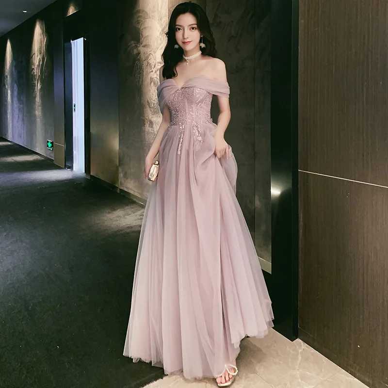 Maids of Summer New Pink Ele Simple High-End Large Size Wedding Dres for Sisters' up Evening Dres Slimming
Maids of Summer New Pink Ele Simple High-End Large Size Wedding Dres for Sisters' up Evening Dres Slimming