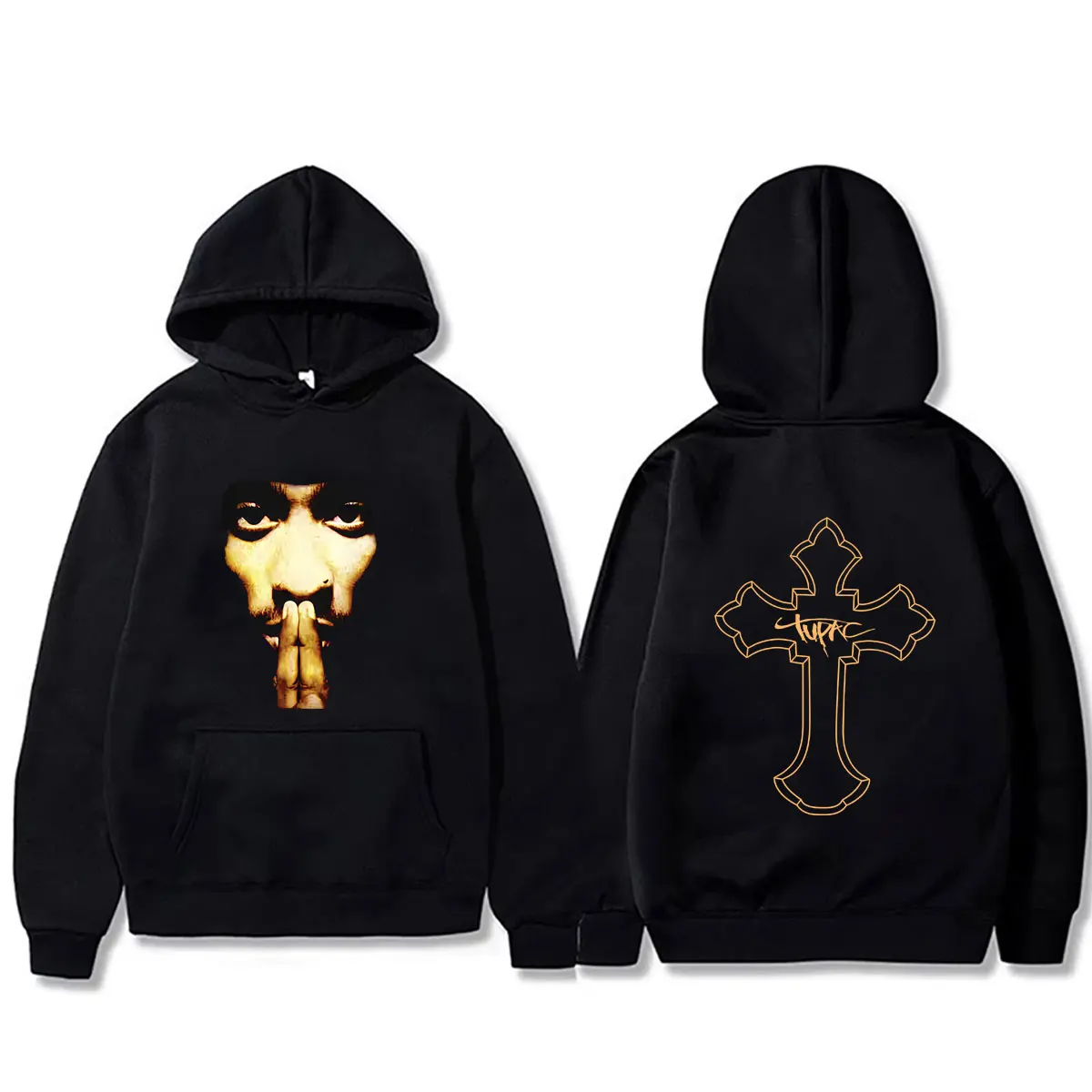 Hot Rapper Tupac 2pac Cross Hoodie Men Women Hip Hop Oversized Streetwear Men's Fashion Casual Fleece Cotton Pullover Hoodies
Hot Rapper Tupac 2pac Cross Hoodie Men Women Hip Hop Oversized Streetwear Men's Fashion Casual Fleece Cotton Pullover Hoodies