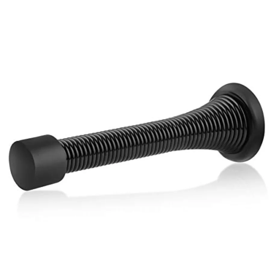 2 Spring Door Stops, 3-1/8" Heavy Duty - Flexible Door Stopper with Low Mounted Rubber Bumper Tips
2 Spring Door Stops, 3-1/8" Heavy Duty - Flexible Door Stopper with Low Mounted Rubber Bumper Tips