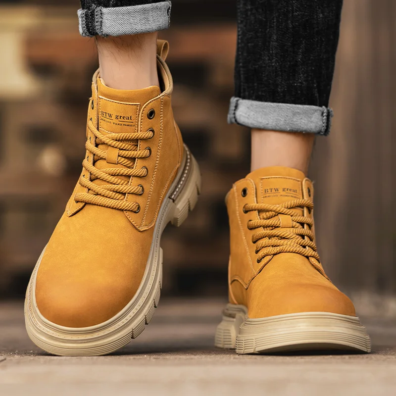 New men's autumn and winter boots Trendy classic versatile styles Outdoor motorcycle Daily office and business men's shoes Hot
New men's autumn and winter boots Trendy classic versatile styles Outdoor motorcycle Daily office and business men's shoes Hot
