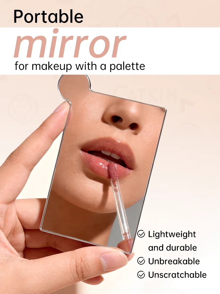 CATKIN Stainless Steel Card Cosmetics Mirror Portable Mini Unbreakable Makeup Mirror Shatter Proof Leather Sleeve Pocket Size
CATKIN Stainless Steel Card Cosmetics Mirror Portable Mini Unbreakable Makeup Mirror Shatter Proof Leather Sleeve Pocket Size