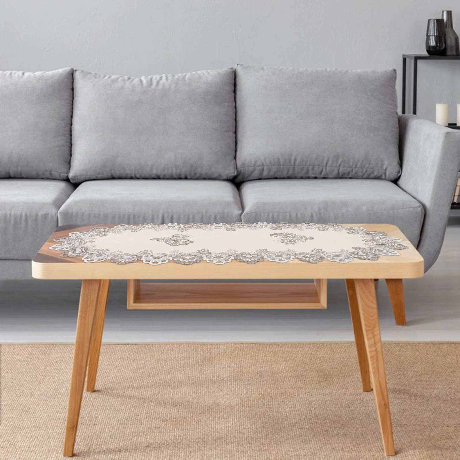 Exquisite Fabric Lace Table Runner Oval Table Cover Premium Water Soluble Lace for Home Appliances Wedding Party Garden
Exquisite Fabric Lace Table Runner Oval Table Cover Premium Water Soluble Lace for Home Appliances Wedding Party Garden