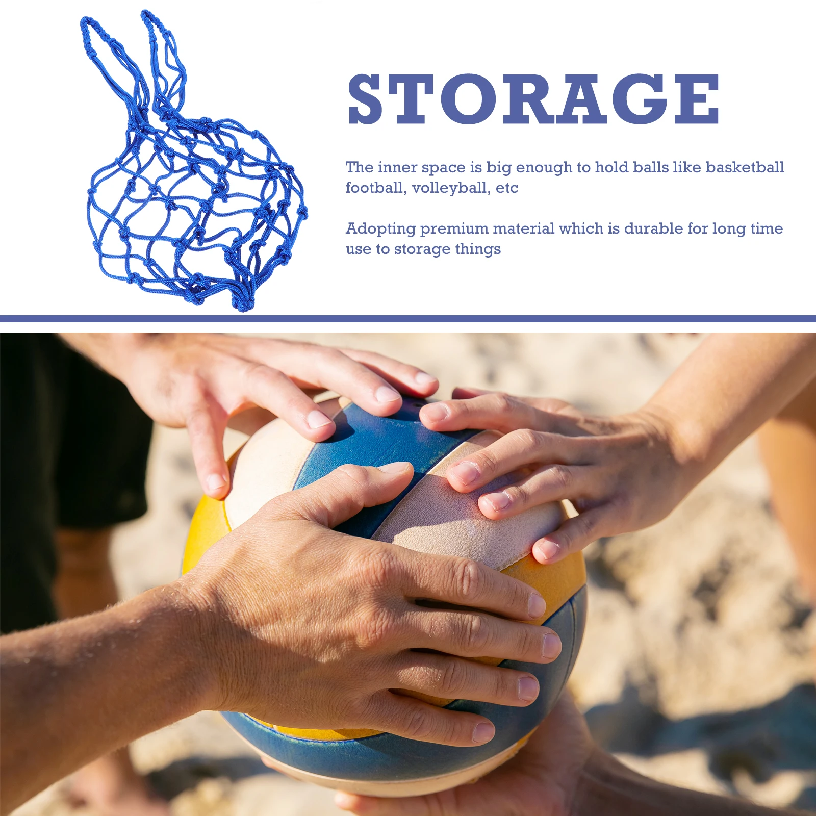 2 Pcs Bag Tools Basketball Storage Net Mesh Football Polypropylene Pocket for Balls
2 Pcs Bag Tools Basketball Storage Net Mesh Football Polypropylene Pocket for Balls