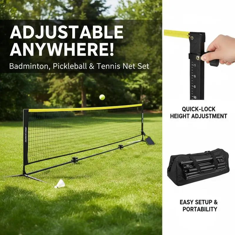 Portable Sports Mesh 17ft Adjustable Height For Backyard Court Driveway, Foldable Training Equipment Stand Included Carrying Bag Indoor Outdoor Use
Portable Sports Mesh 17ft Adjustable Height For Backyard Court Driveway, Foldable Training Equipment Stand Included Carrying Bag Indoor Outdoor Use