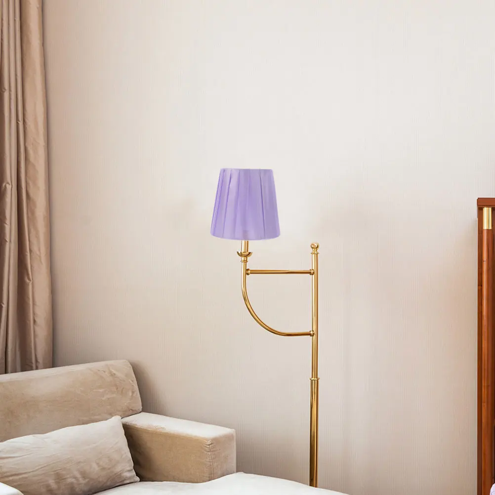 2Pcs Lamp Shade Accessories Small Purple Cloth Drum Lampshades for Wall Table Non Fading Durable Home Lighting Fixtures 
2Pcs Lamp Shade Accessories Small Purple Cloth Drum Lampshades for Wall Table Non Fading Durable Home Lighting Fixtures
