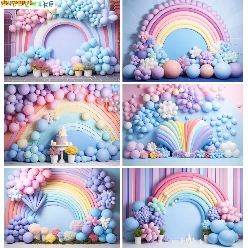 Rainbow Balloons Arch Photography Backdrops Props Newborn Birthday Party Decoration Adorable Pastel Photo Studio Background A-03
Rainbow Balloons Arch Photography Backdrops Props Newborn Birthday Party Decoration Adorable Pastel Photo Studio Background A-03