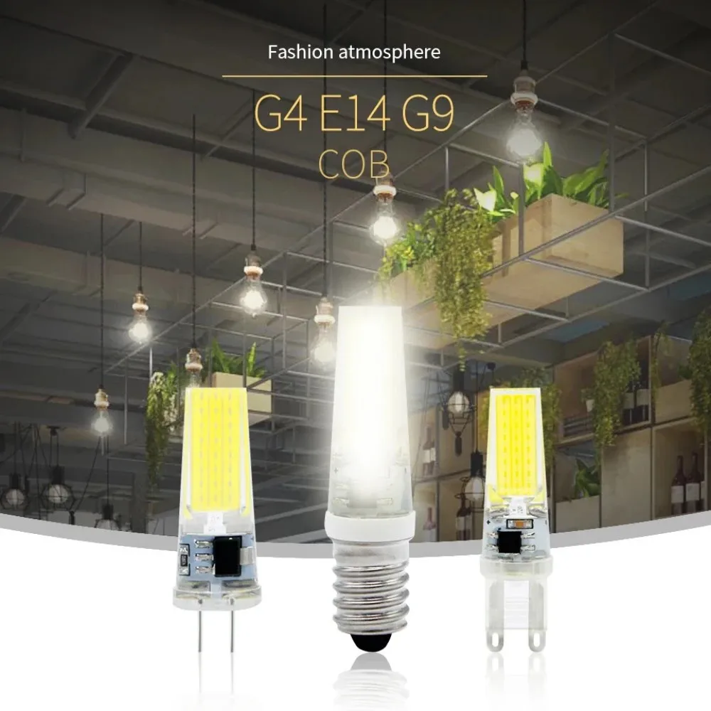 10Pcs/Pack COB LED G4 G9 3W 6W Light Bulb DC/AC 12V 220V LED Lamp Spotlight Chandelier Lighting Replace 30W 60W Halogen Lamps
10Pcs/Pack COB LED G4 G9 3W 6W Light Bulb DC/AC 12V 220V LED Lamp Spotlight Chandelier Lighting Replace 30W 60W Halogen Lamps