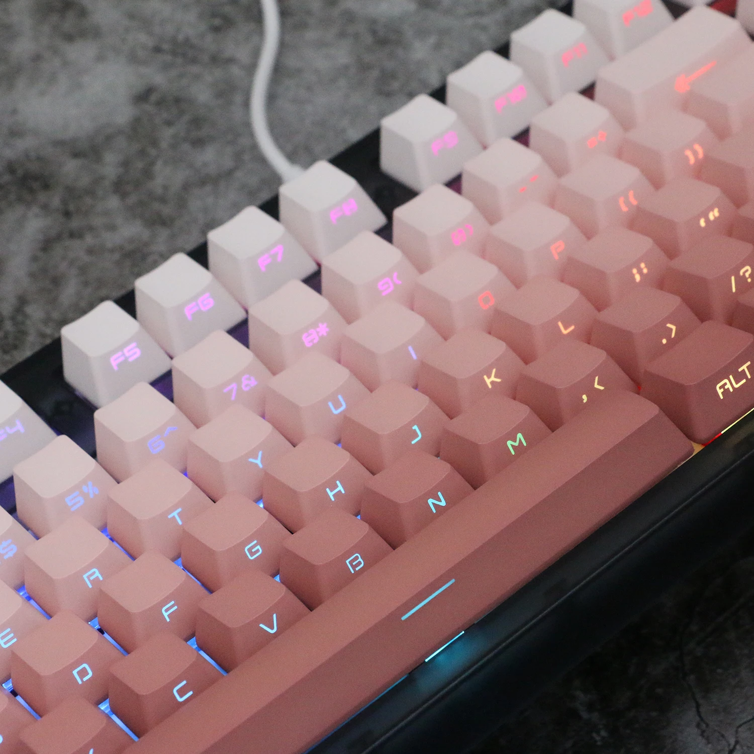 104 Keys/Set Powder Blusher Side Print Transparent Keycaps OEM Height PBT Material DIY Custom for Mechanical Keyboard Mx Switch
104 Keys/Set Powder Blusher Side Print Transparent Keycaps OEM Height PBT Material DIY Custom for Mechanical Keyboard Mx Switch