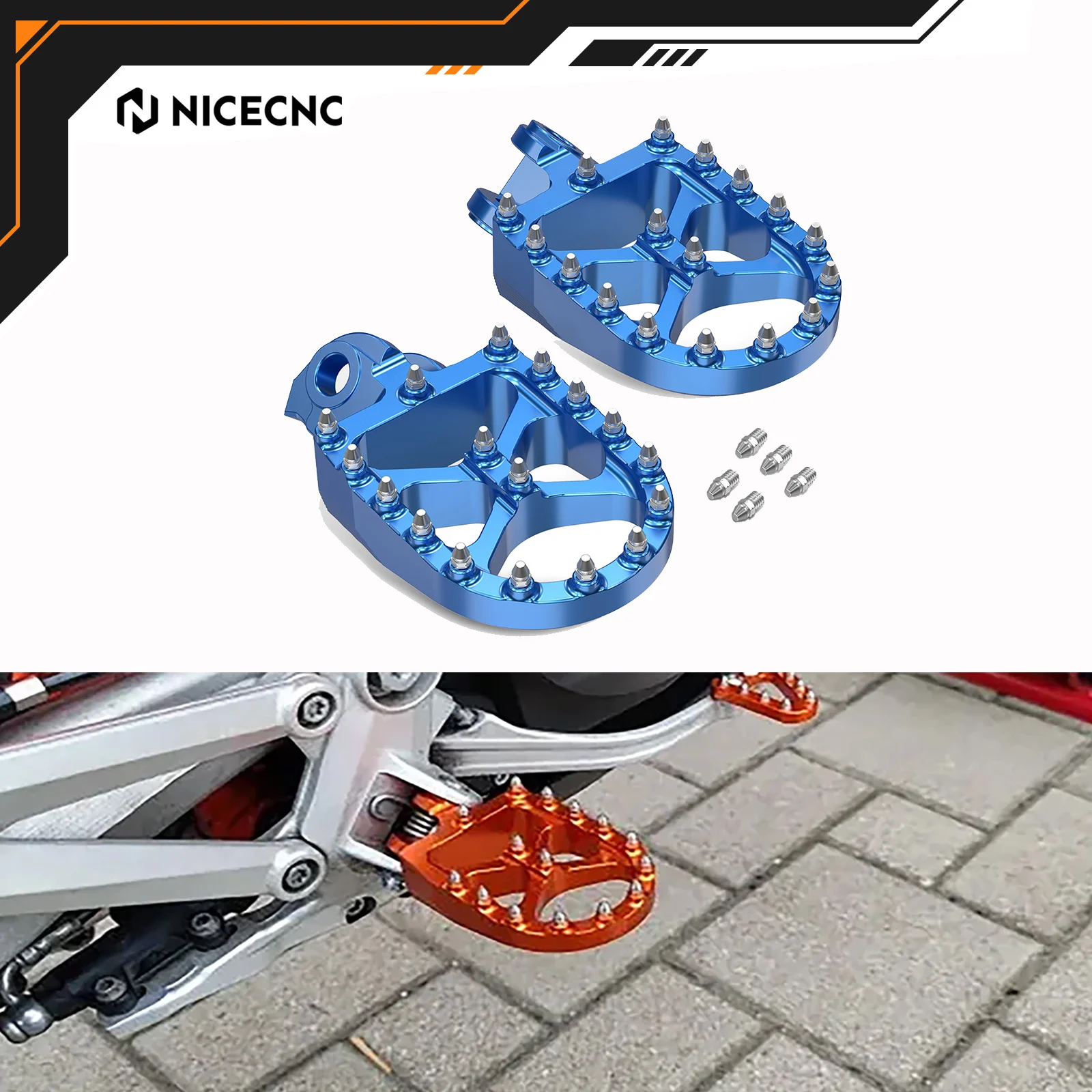 NICECNC For Husqvarna 701 Enduro 701 Supermoto 2016-2024 TE 300 FE350 FE450 FE501 TE250 2014-2016 Foot pegs Foot Rests Pedals
NICECNC For Husqvarna 701 Enduro 701 Supermoto 2016-2024 TE 300 FE350 FE450 FE501 TE250 2014-2016 Foot pegs Foot Rests Pedals
