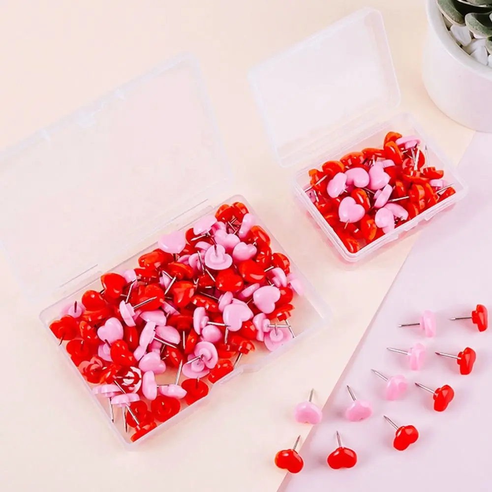 100PCS Reusable Pink Red Thumbtack Photo Pins Fixed Push Pin Love Heart Thumb Tacks Bulletin Boards
100PCS Reusable Pink Red Thumbtack Photo Pins Fixed Push Pin Love Heart Thumb Tacks Bulletin Boards