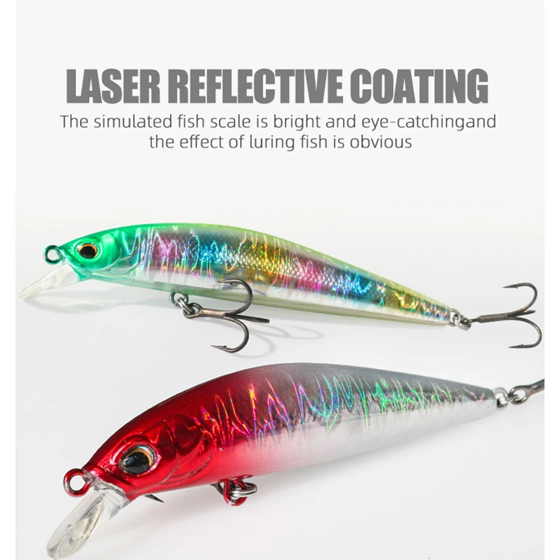 Minnow Fishing Lure 7g 10g Jerkbait Artificial Hard Bait Floating Wobbler Swimbait Bass Pike
Minnow Fishing Lure 7g 10g Jerkbait Artificial Hard Bait Floating Wobbler Swimbait Bass Pike