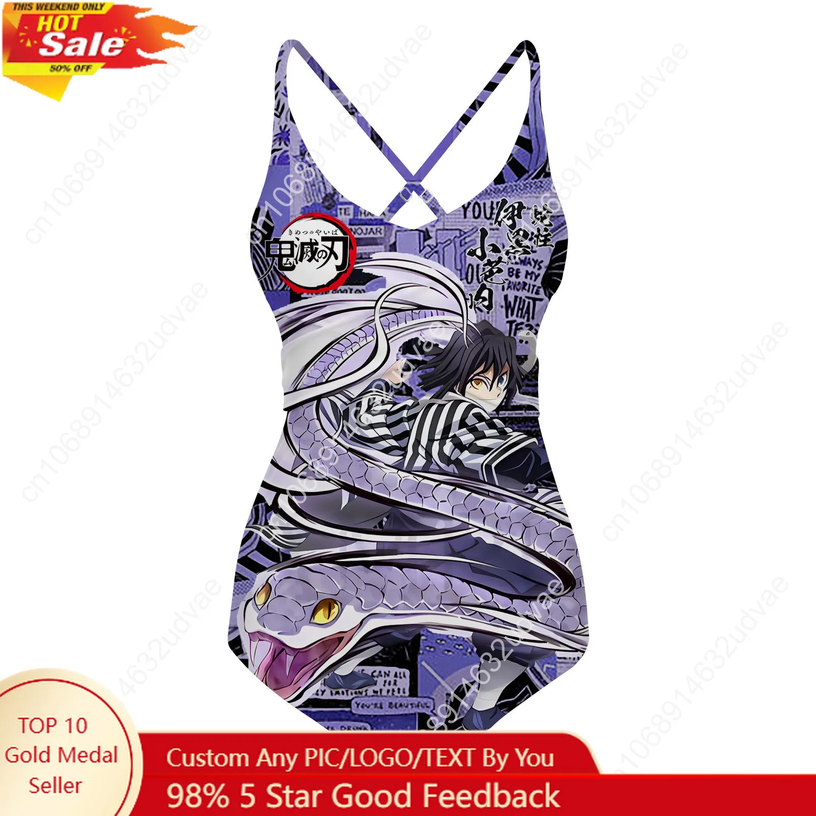 Obanai Iguro Swimsuit Womens Sling Swimsuits Demon Slayer Personalized Swimwear Pool Beach Bikini Customize Bathing Suits
Obanai Iguro Swimsuit Womens Sling Swimsuits Demon Slayer Personalized Swimwear Pool Beach Bikini Customize Bathing Suits
