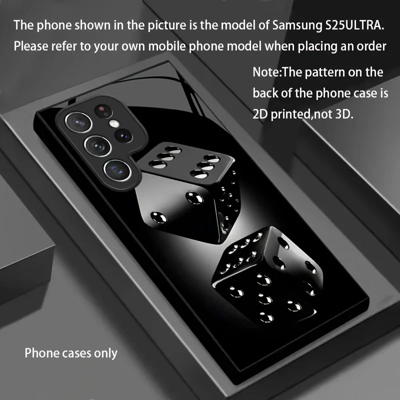 Printed dice phone case new black for Samsung S26Ultra/S25/Galaxy S24/S23/S22/S21/S21 +/S21Ultra/S20Ultra
Printed dice phone case new black for Samsung S26Ultra/S25/Galaxy S24/S23/S22/S21/S21 +/S21Ultra/S20Ultra