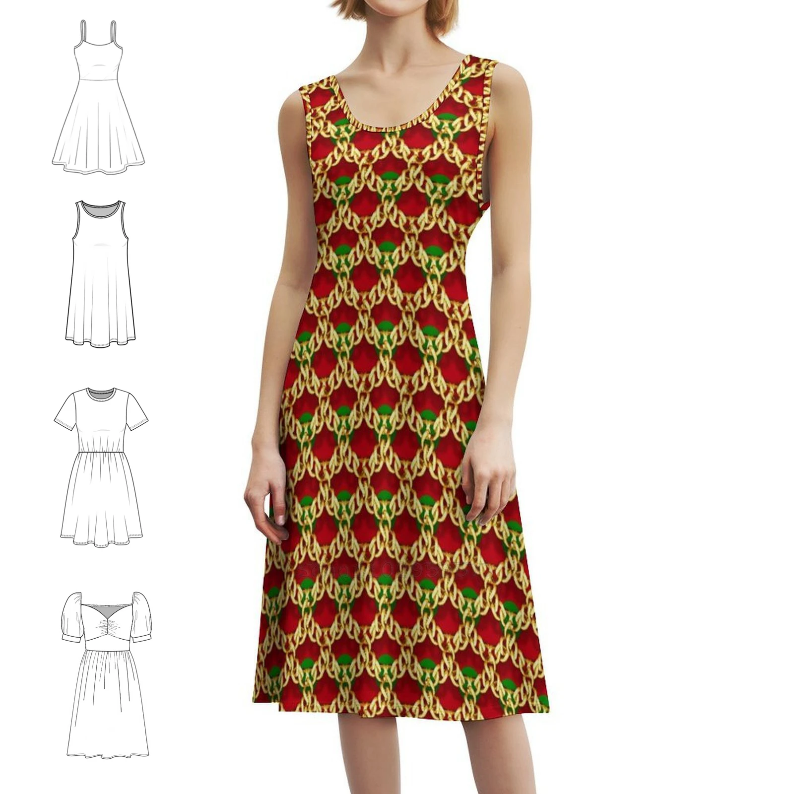 Cool Summer-G71N190328 Women's Streetwear Party Dress Trendy Print Club Clothing For Female Baroque Chain Metal Elegance Golden
Cool Summer-G71N190328 Women's Streetwear Party Dress Trendy Print Club Clothing For Female Baroque Chain Metal Elegance Golden