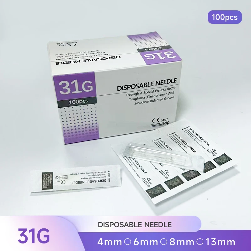 100 шт., безболезненная маленькая игла, 31 г, игла для красоты, 4/6/8/13 мм, одноразовый ручной инструмент для татуировки
100 шт., безболезненная маленькая игла, 31 г, игла для красоты, 4/6/8/13 мм, одноразовый ручной инструмент для татуировки