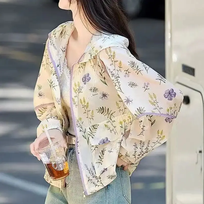 2025 Spring Summer Soft Thin Printed Hooded Shirts Women's Loose Casual Blouses Outwear Tops Woman Clothes
2025 Spring Summer Soft Thin Printed Hooded Shirts Women's Loose Casual Blouses Outwear Tops Woman Clothes