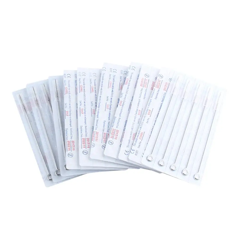 50pcs Needles Disposable Bugpin Shading Bulk Needle for MachineTattoo kit and Supplies Mixed Size (Silver)
50pcs Needles Disposable Bugpin Shading Bulk Needle for MachineTattoo kit and Supplies Mixed Size (Silver)