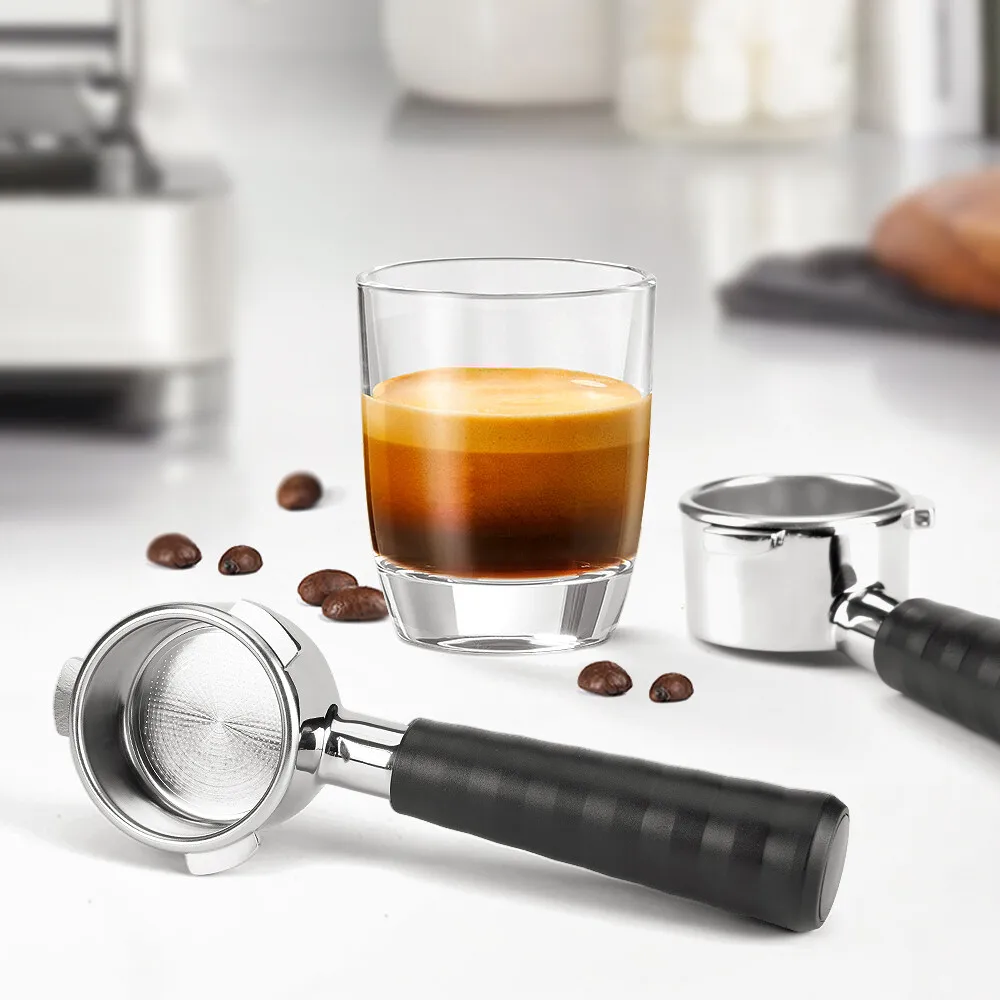 Coffee Bottomless Portafilter with Filter Basket and Wooden Handle Replacement Compatible with Delonghi EC680 EC685 Coffee Machine Tool, Reusable Alloy Filter Coffee Extraction Accessories
Coffee Bottomless Portafilter with Filter Basket and Wooden Handle Replacement Compatible with Delonghi EC680 EC685 Coffee Machine Tool, Reusable Alloy Filter Coffee Extraction Accessories