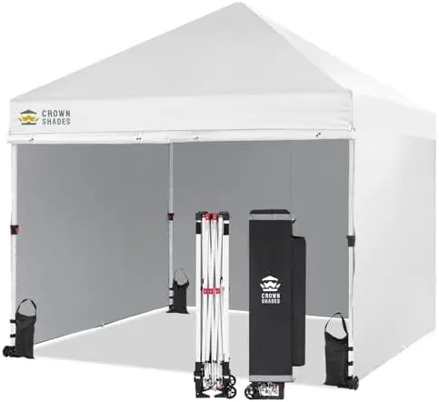 10x10 Pop Up Canopy Tent Instant Commercial 1-Person Setup Patended CENTERLOK with 400D Fabric, 4 Sidewalls, 4" Wheels
10x10 Pop Up Canopy Tent Instant Commercial 1-Person Setup Patended CENTERLOK with 400D Fabric, 4 Sidewalls, 4" Wheels