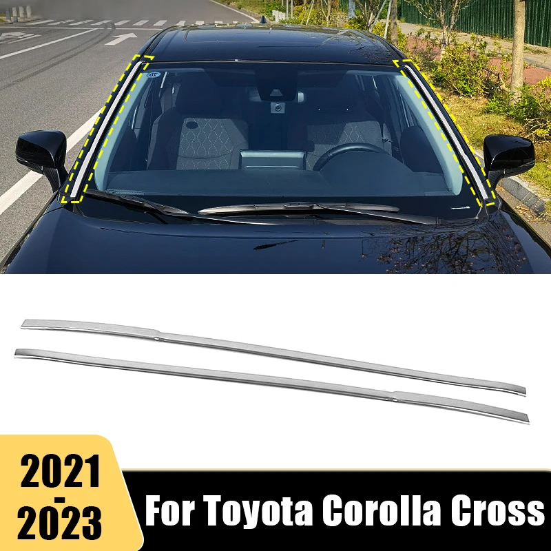 For Toyota Corolla Cross XG10 2021 2022 2023 Hybrid Stainless Steel Car Front Windshield Window Trim Strip Stickers Accessories
For Toyota Corolla Cross XG10 2021 2022 2023 Hybrid Stainless Steel Car Front Windshield Window Trim Strip Stickers Accessories