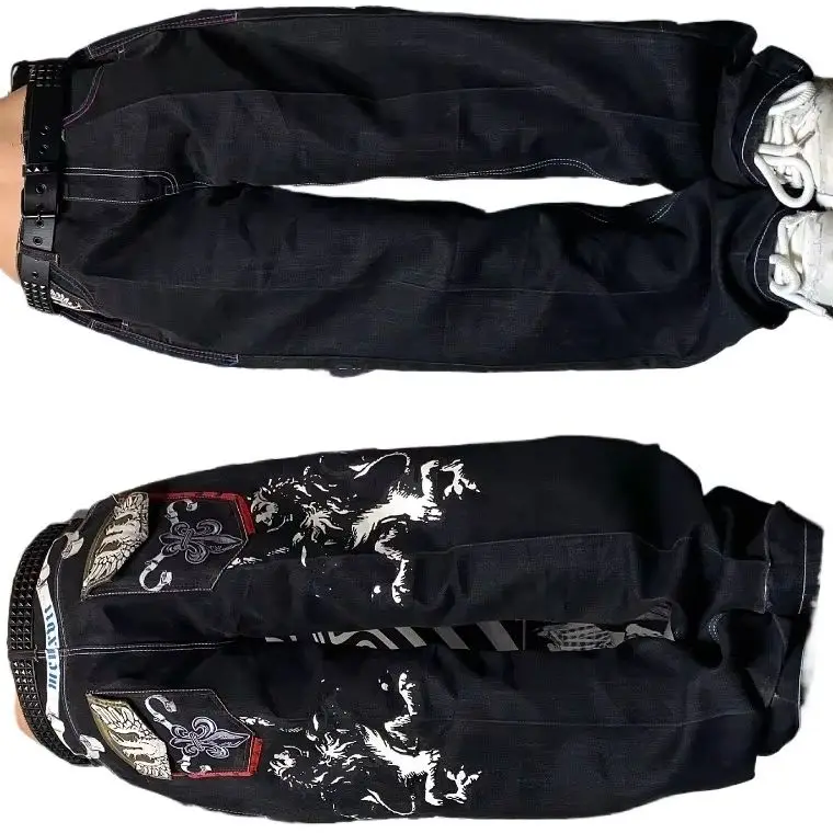 Y2K Fashion Clothing New Pattern Printed Patch Baggy Jeans Women Hip Hop Rock Popular Casual Gothic High Waist Wide Leg Pants
Y2K Fashion Clothing New Pattern Printed Patch Baggy Jeans Women Hip Hop Rock Popular Casual Gothic High Waist Wide Leg Pants