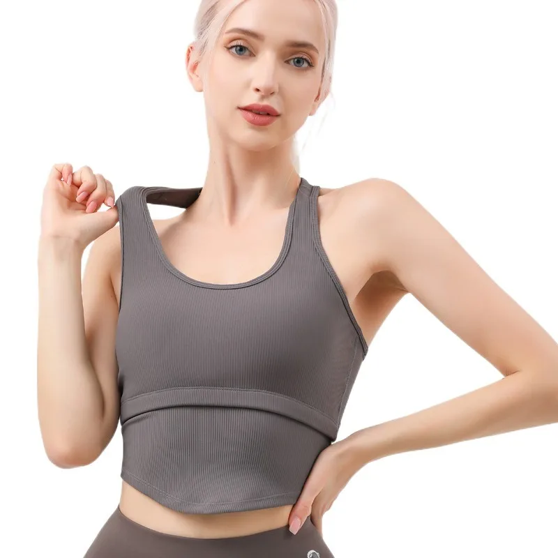 Racerback телесный U-образный топ для фитнеса, Высокоэластичный спортивный топ, костюм для йоги
Racerback телесный U-образный топ для фитнеса, Высокоэластичный спортивный топ, костюм для йоги