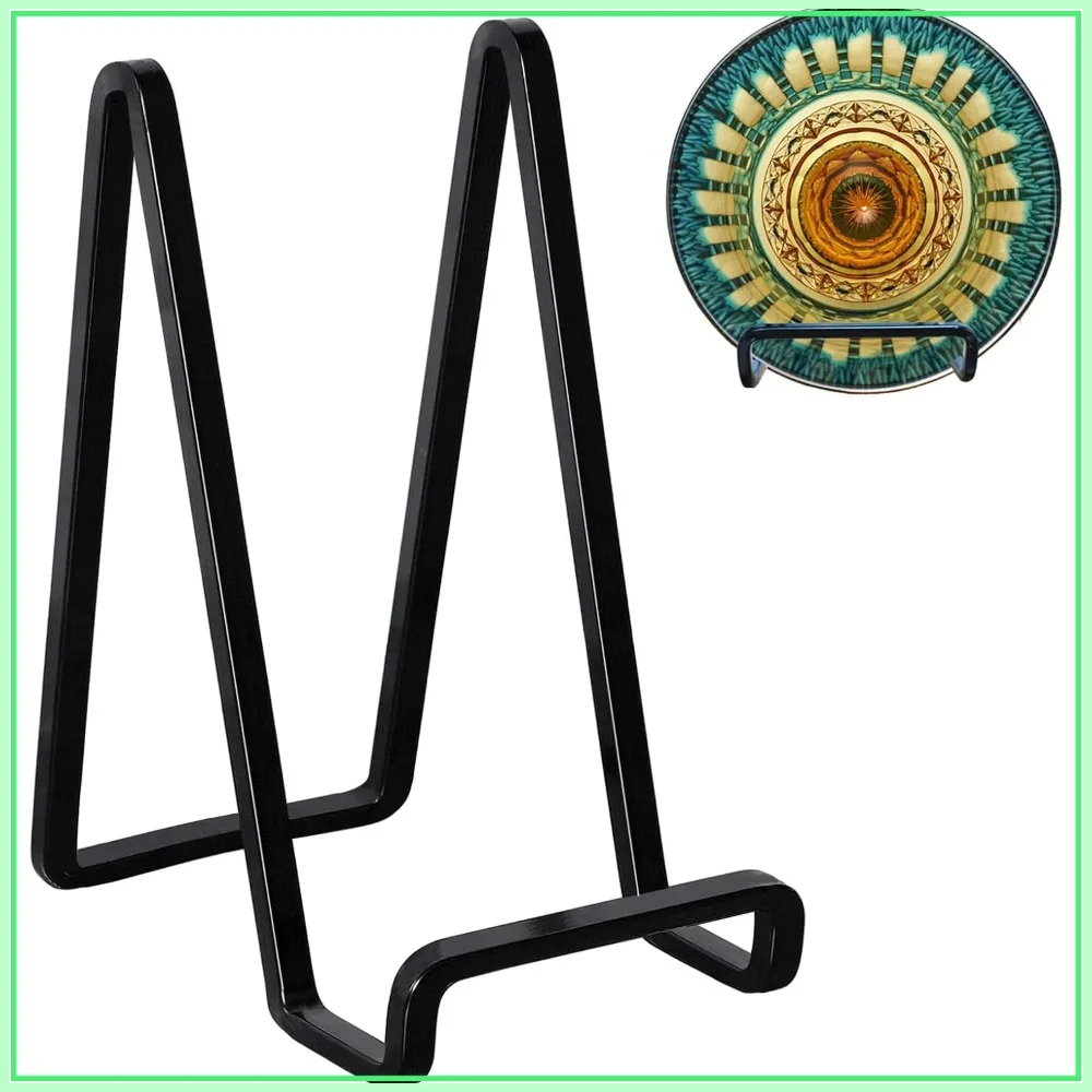 3 Pack 6 inch Metal Plate Stands for Display, Tabletop Easels for Photos, Plates, Vinyl Records, Books
3 Pack 6 inch Metal Plate Stands for Display, Tabletop Easels for Photos, Plates, Vinyl Records, Books