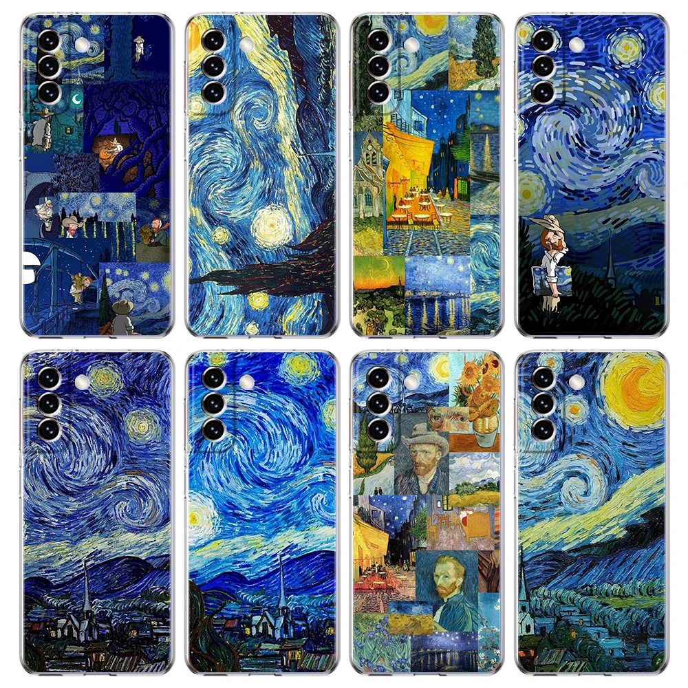 Van Gogh Series Phone Case for Samsung Galaxy S23 S20 FE S22 S21 Ultra M21 M22 M32 S10 S10E S9 S8 Plus 5G Transparent Shell Bags
Van Gogh Series Phone Case for Samsung Galaxy S23 S20 FE S22 S21 Ultra M21 M22 M32 S10 S10E S9 S8 Plus 5G Transparent Shell Bags